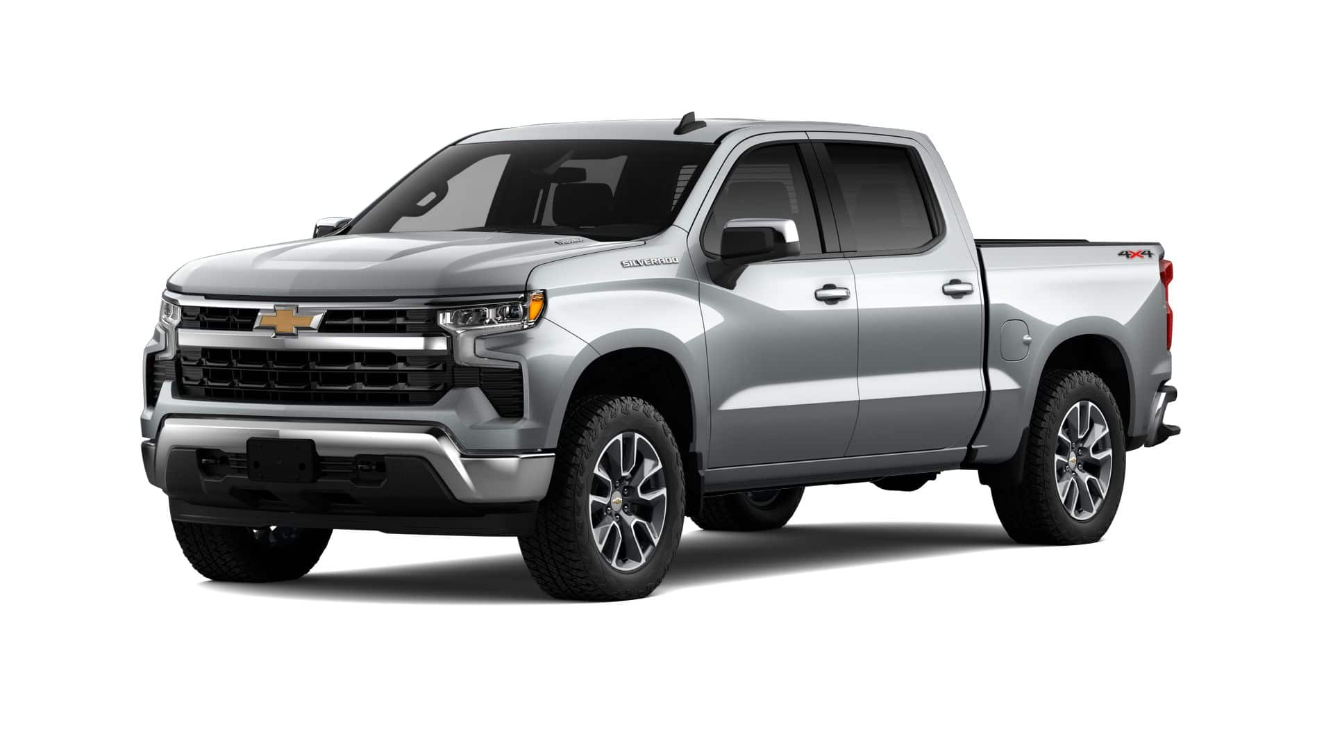 2026 Chevrolet Silverado 1500 LT (2FL) in Sterling Gray Metallic — front three-quarter view