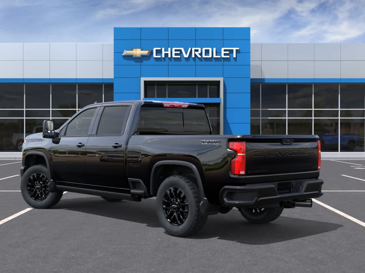 2026 Chevrolet Silverado 3500 HD — rear three-quarter view